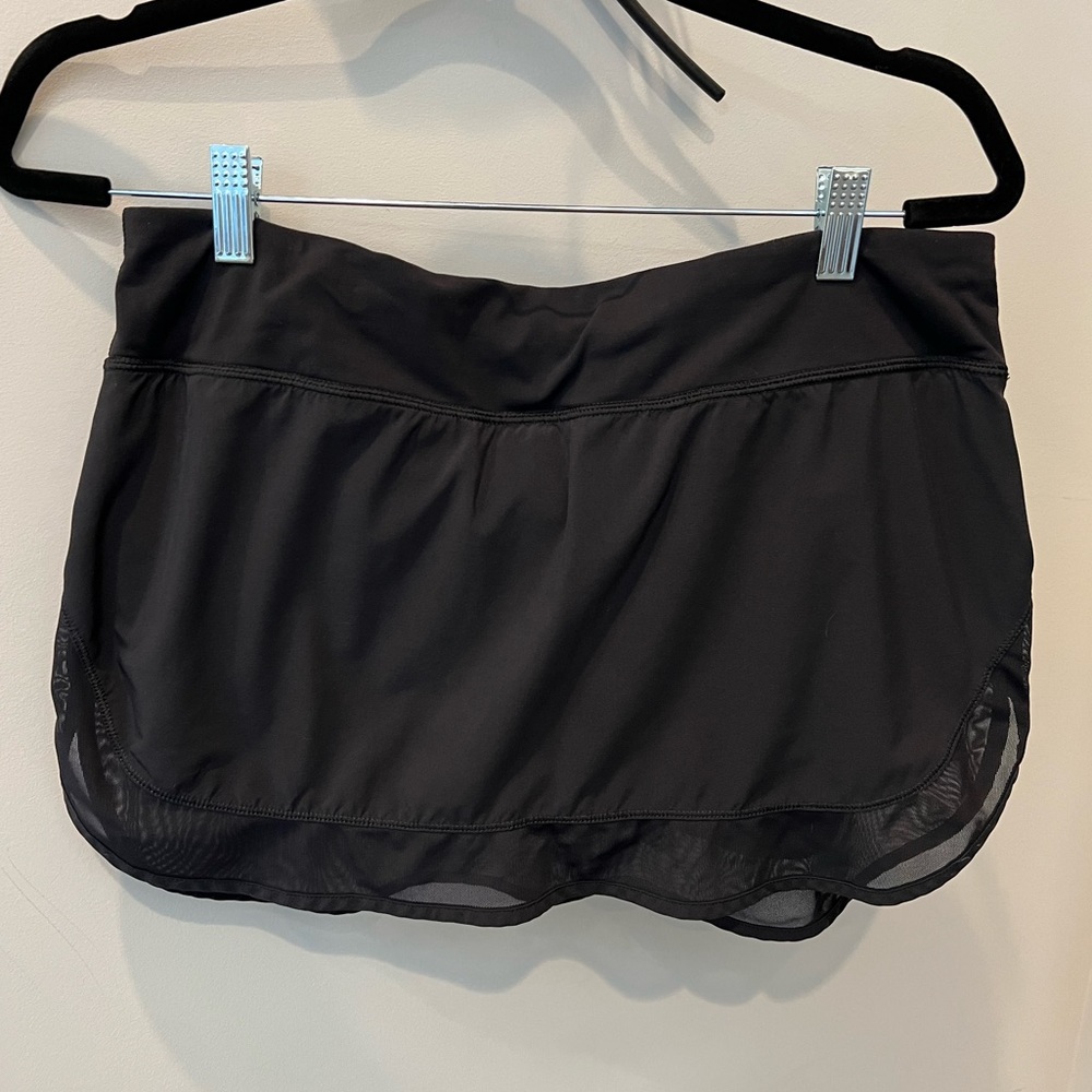 Lululemon Black Mesh Skort